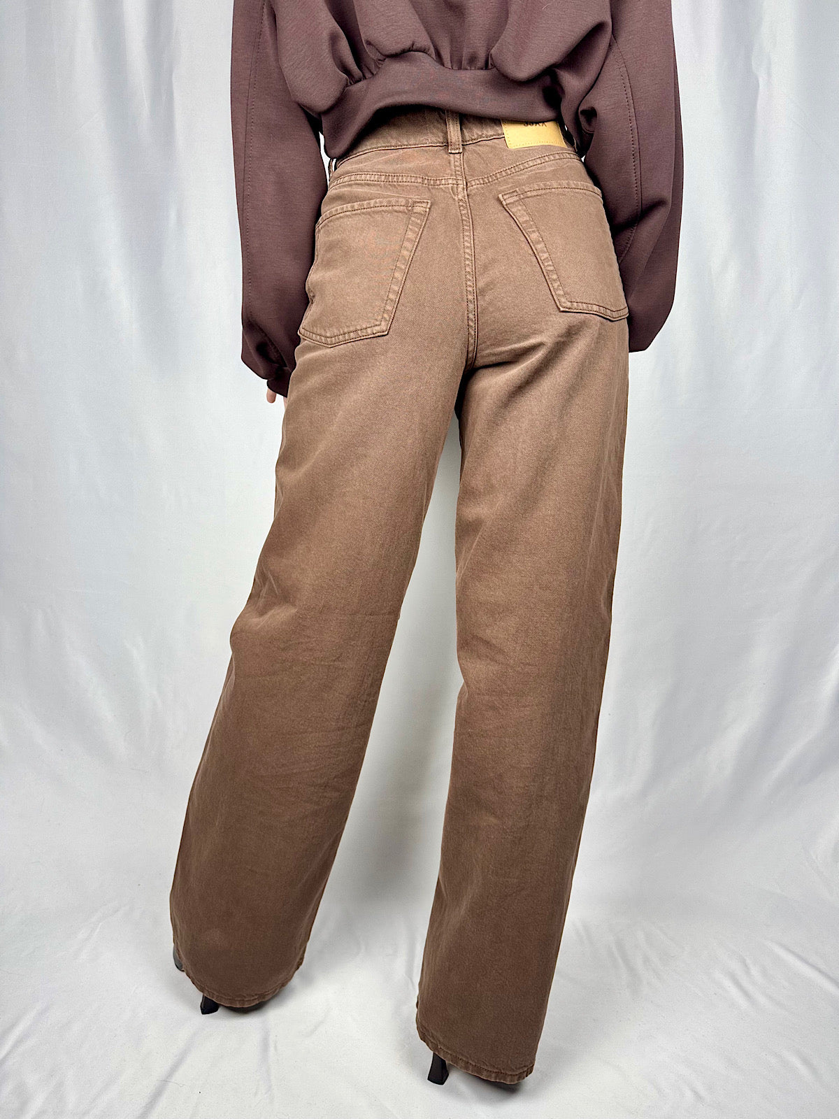 Jeans Tokyo Wide Marrone JJXX