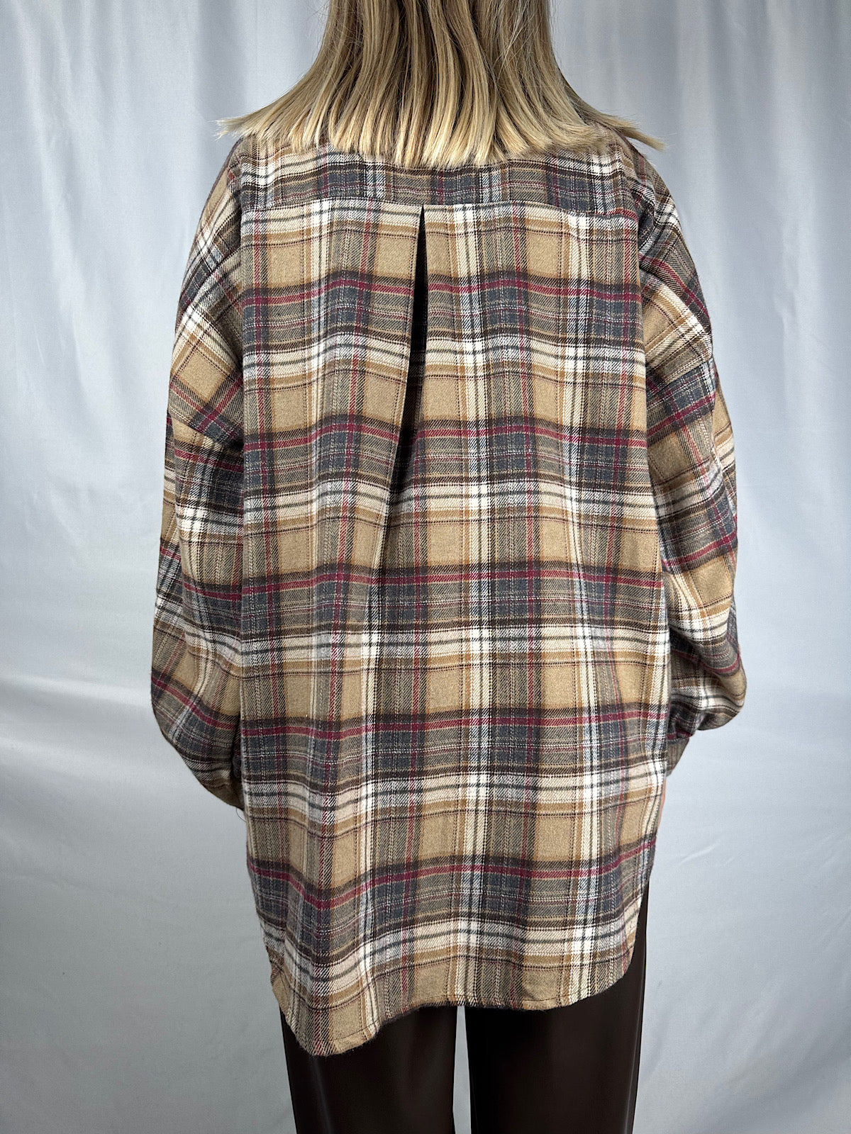 Camicia Check Beige/Moro Armonia