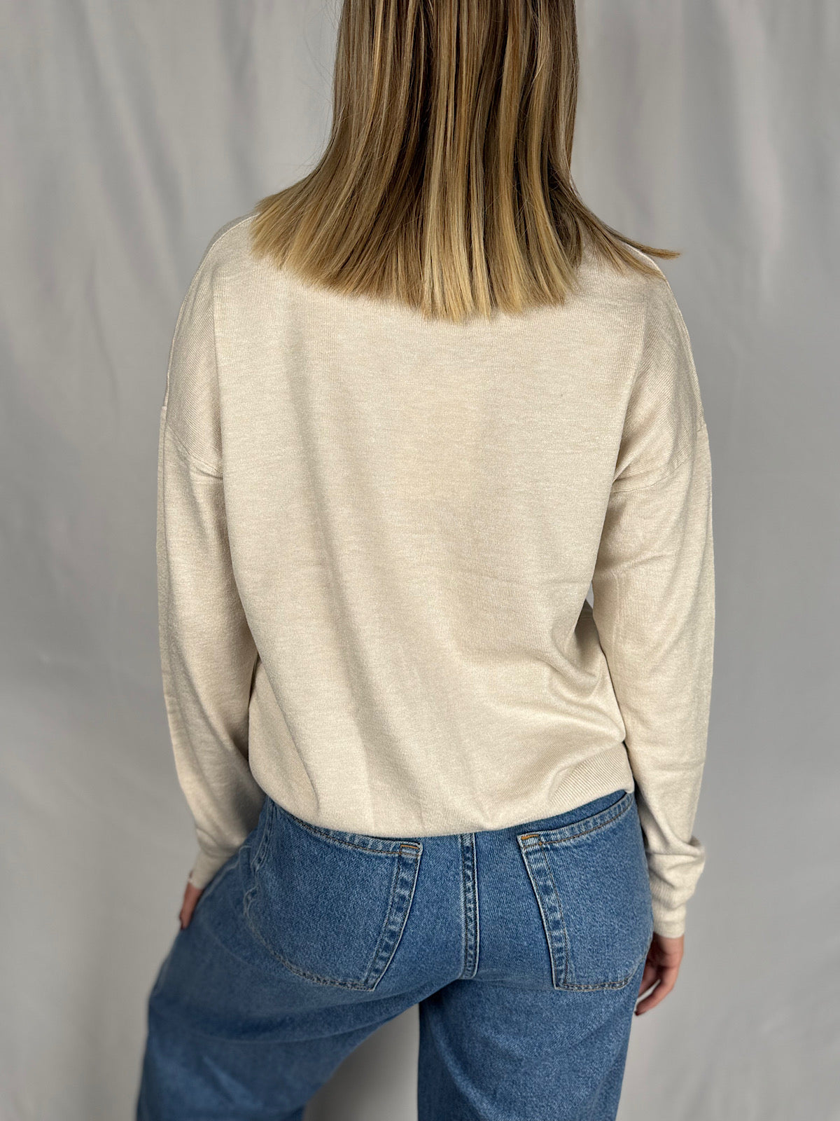 Cardigan Rasato Crema SusyMix