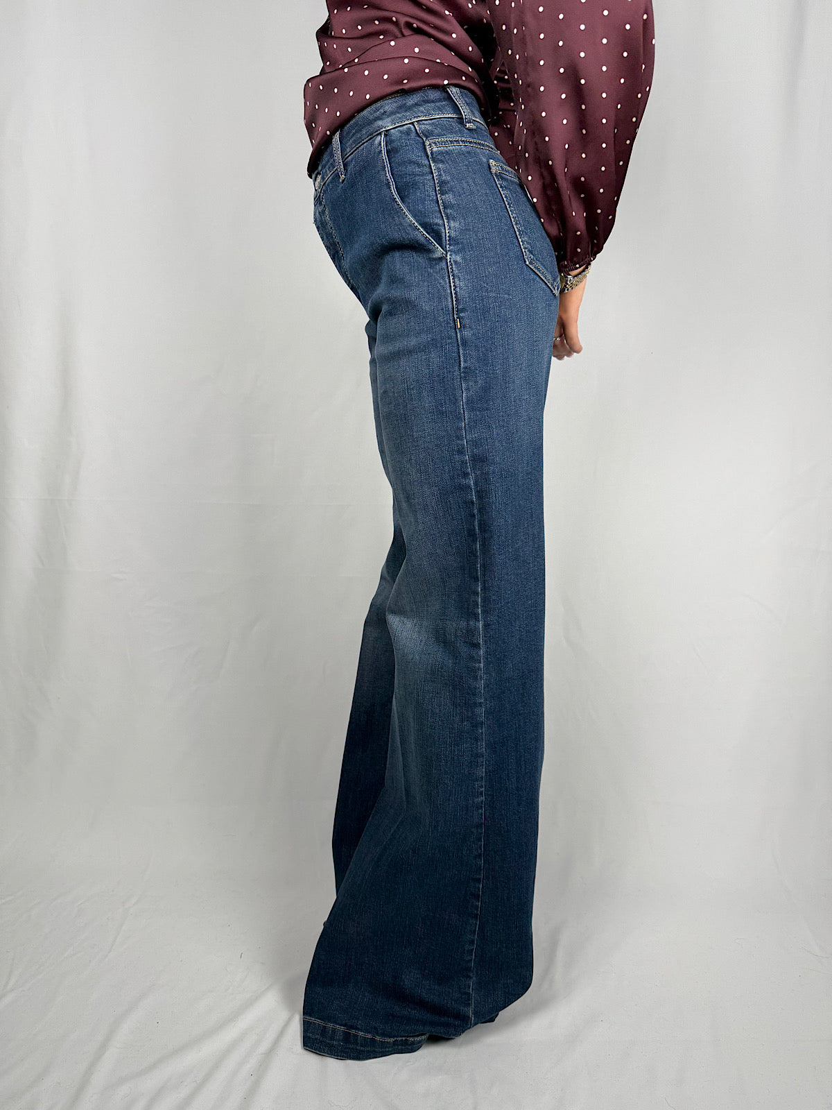 Jeans Elena Denim Medio Vicolo