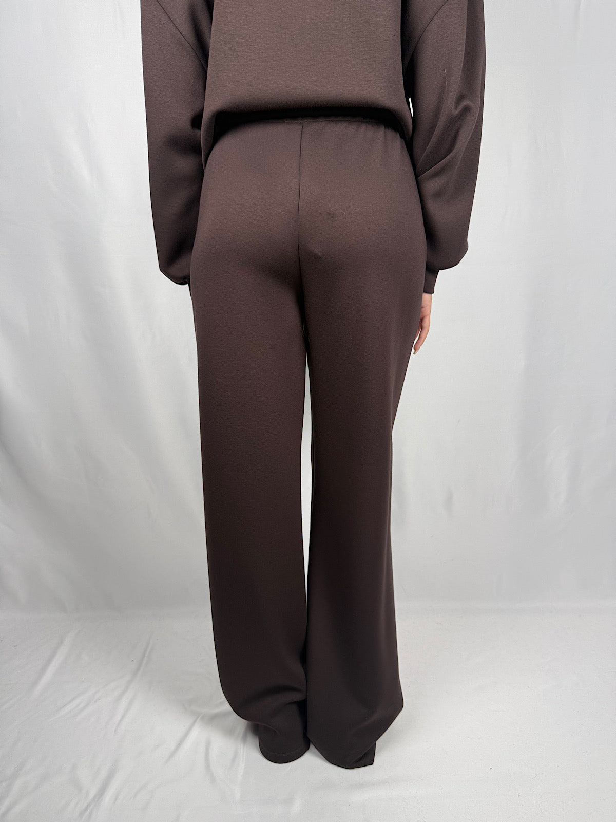 Pantalone Dritto in Felpa Vicolo Cioccolato