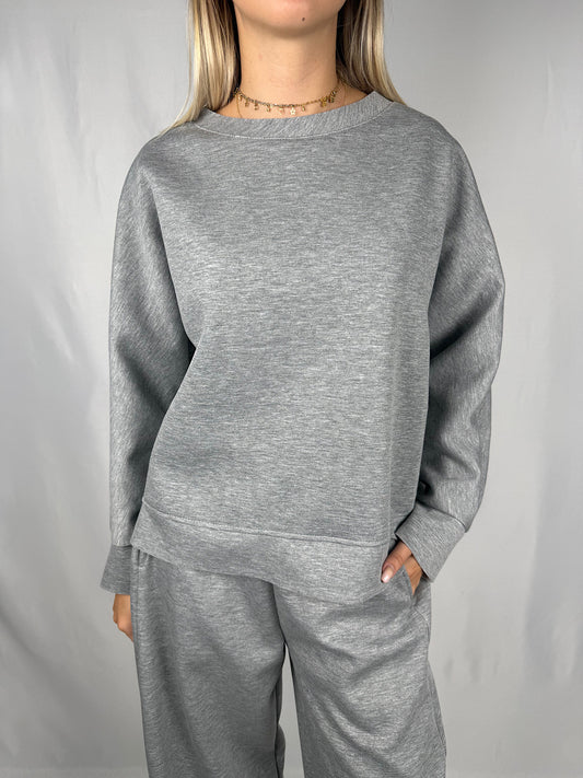 Felpa Girocollo Armonia Grigia