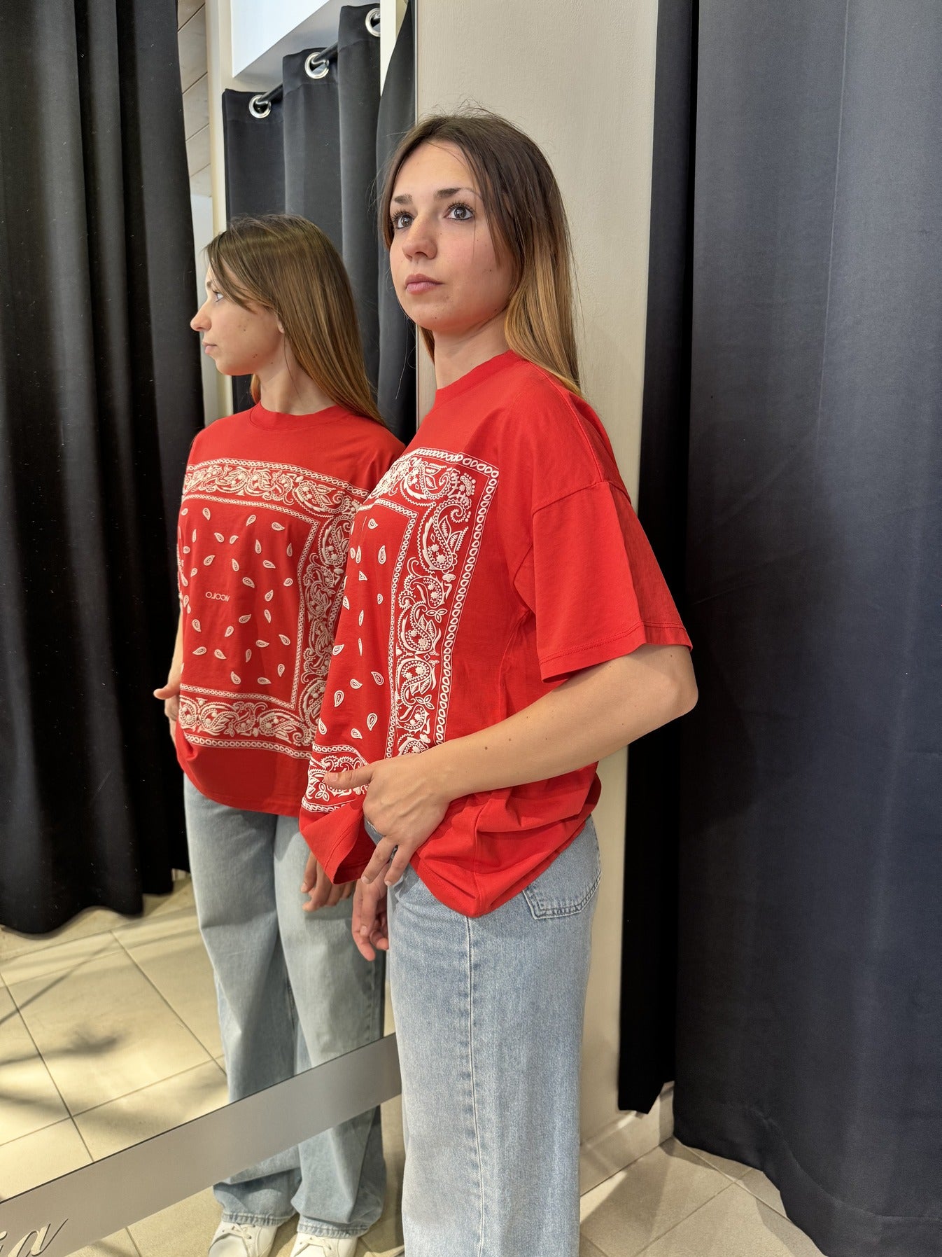 T-Shirt Fantasia Bandana Rossa