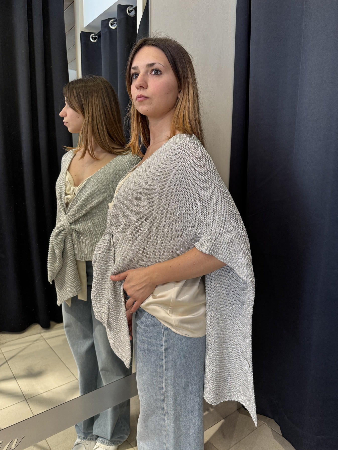 Mantella In Lurex Silver