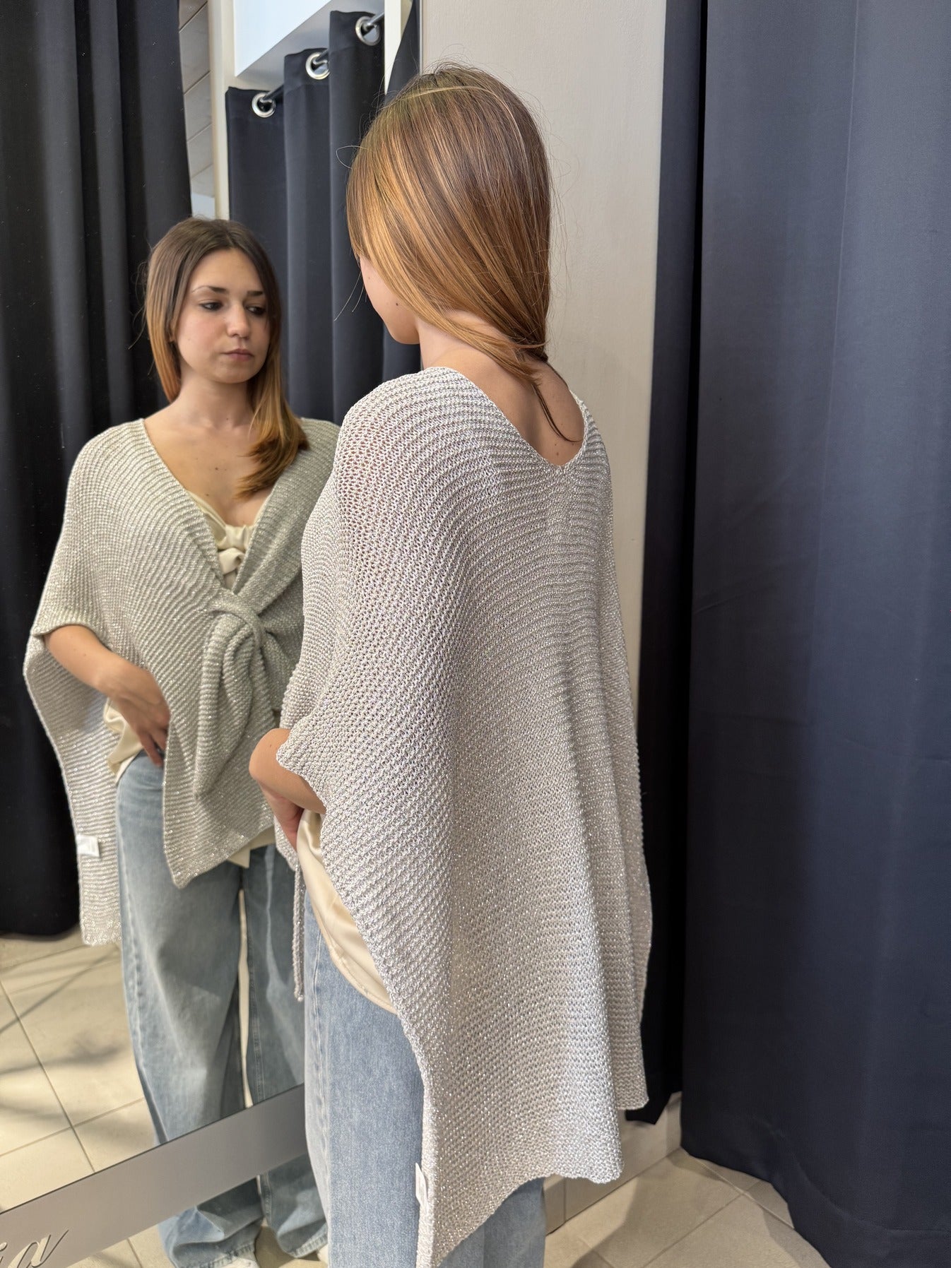 Mantella In Lurex Silver