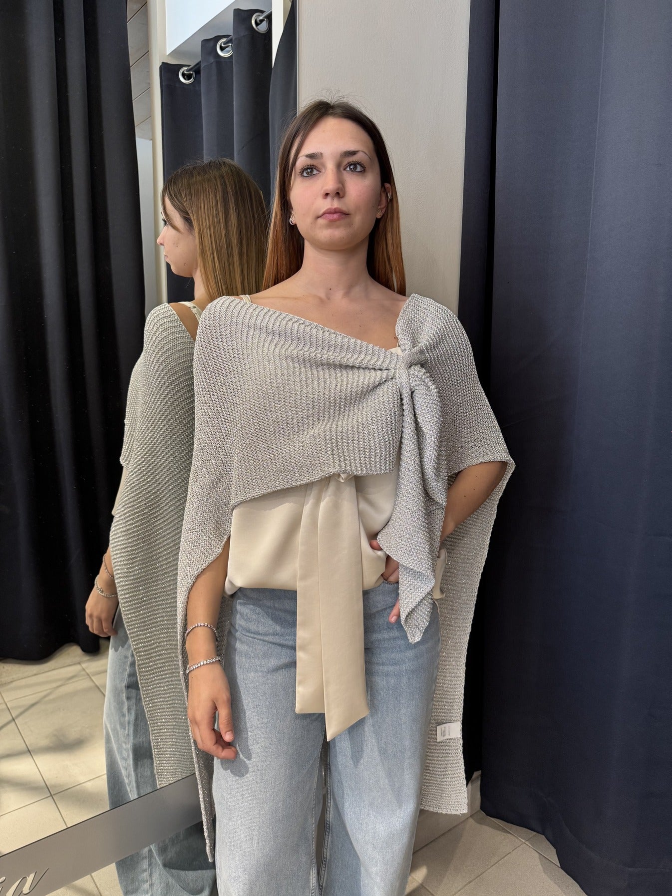 Mantella In Lurex Silver
