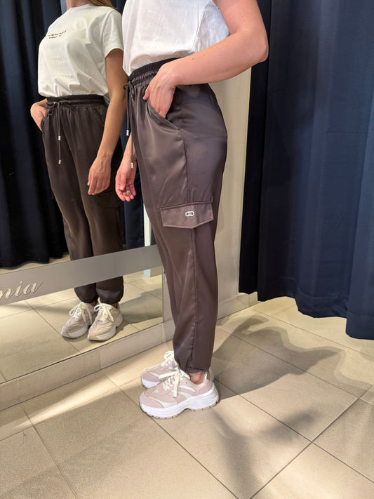 Pantaloni Liu Jo jogging in raso