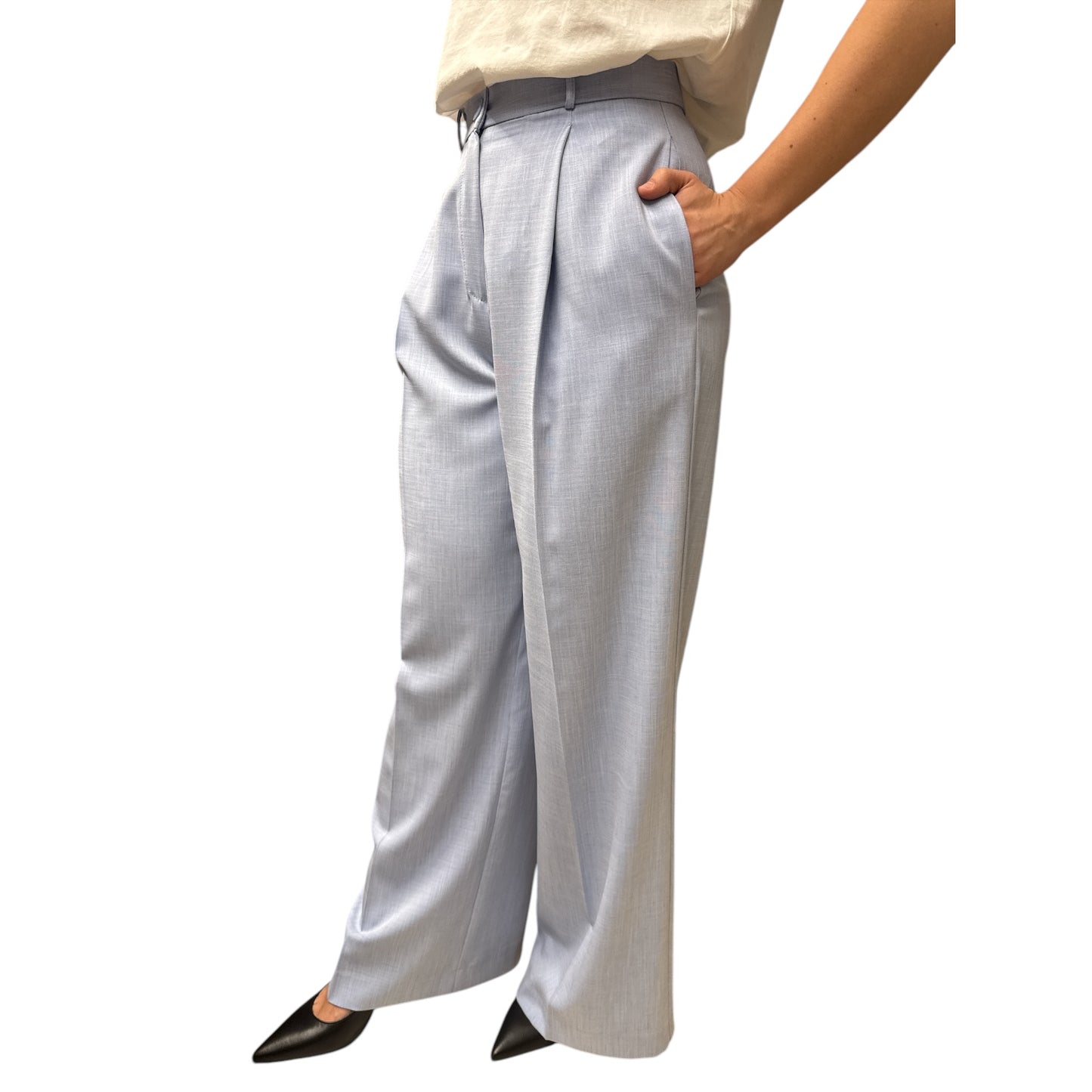 Pantalone Fiammato Azzurro