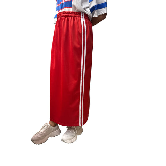 Gonna Lunga Bande Laterali Rossa