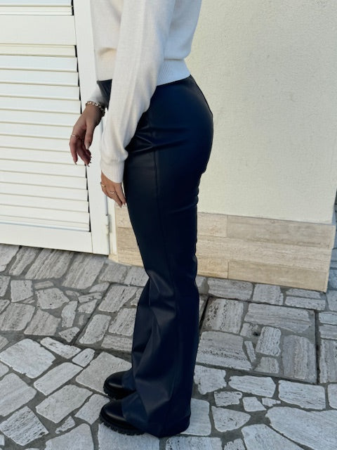 Pantalone Eco Pelle Tensione In