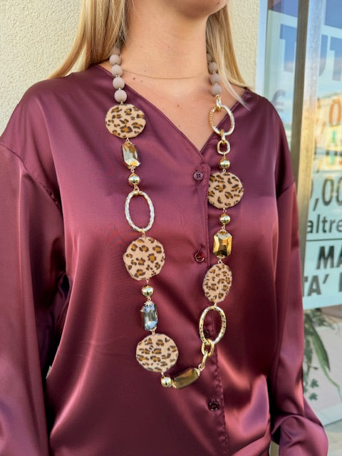 Collana con Dettaglio Animalier Abbigliamento Armonia