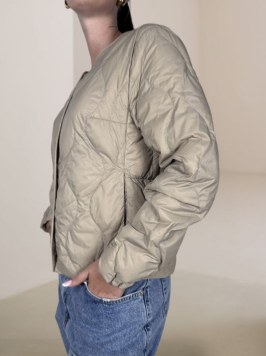 Giacca Trapunta Cento Grammi Vicolo Beige