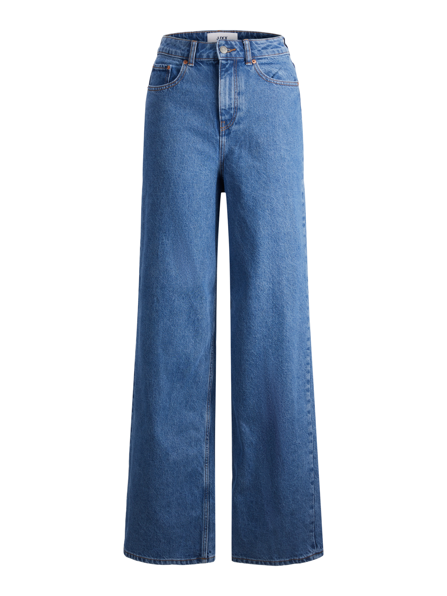 Jeans Wide High Waist Denim Medio