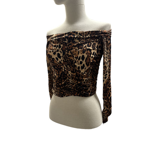 Top Scollo a Barca Maculato