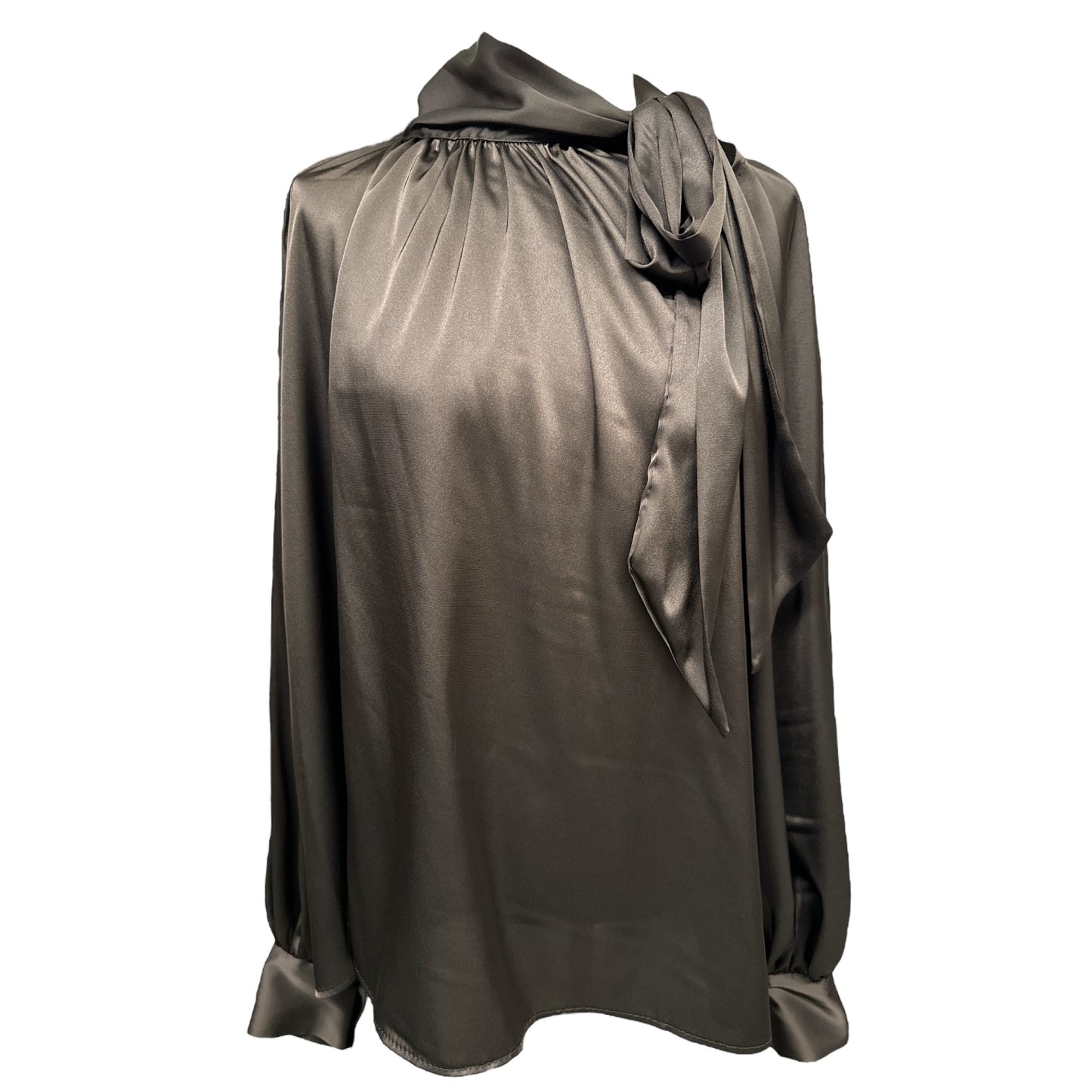 Blusa con Fiocco Begie E Moro