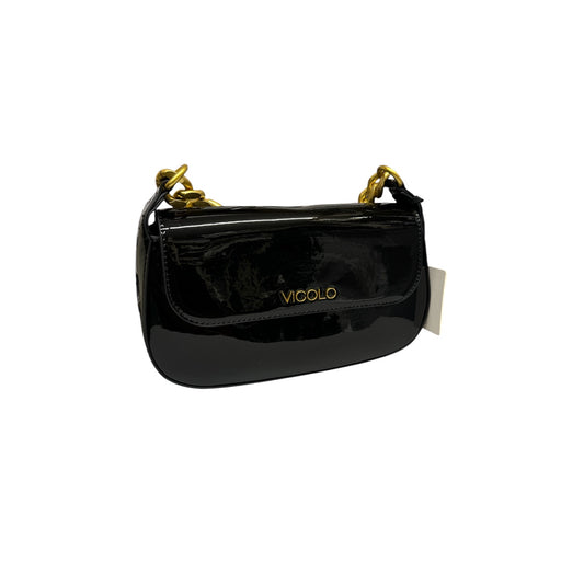 Borsa Glossy Piccadilly Nera Vicolo