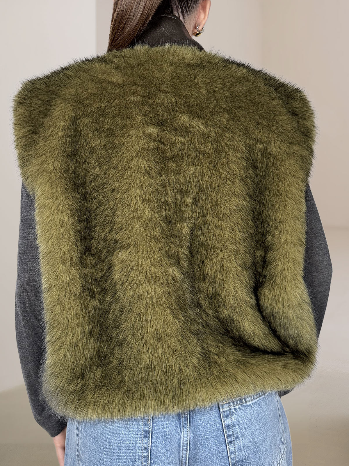Gilet Eco Pelliccia Tensione In Military