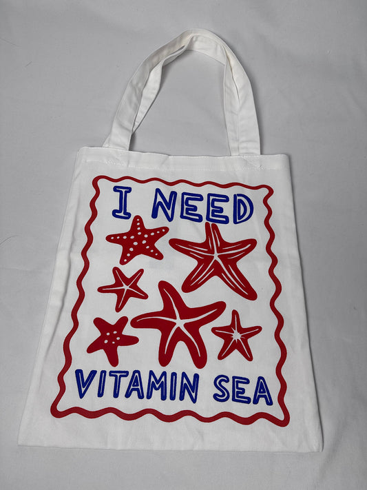 Tote Bag Stampa  "I Need Vitamin Sea" Armonia