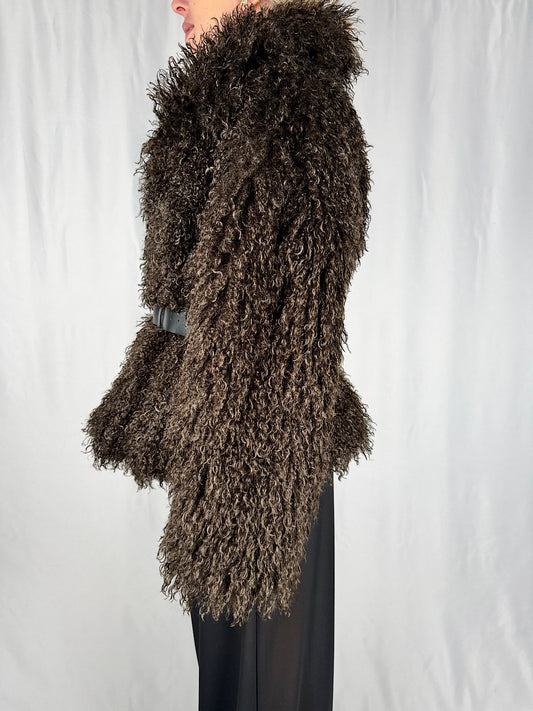 Pelliccia Mongolia Marrone Vicolo