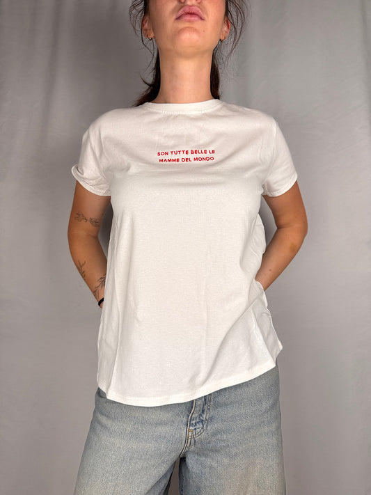 T-Shirt “son tutte belle le mamme del mondo” Vicolo Bianca