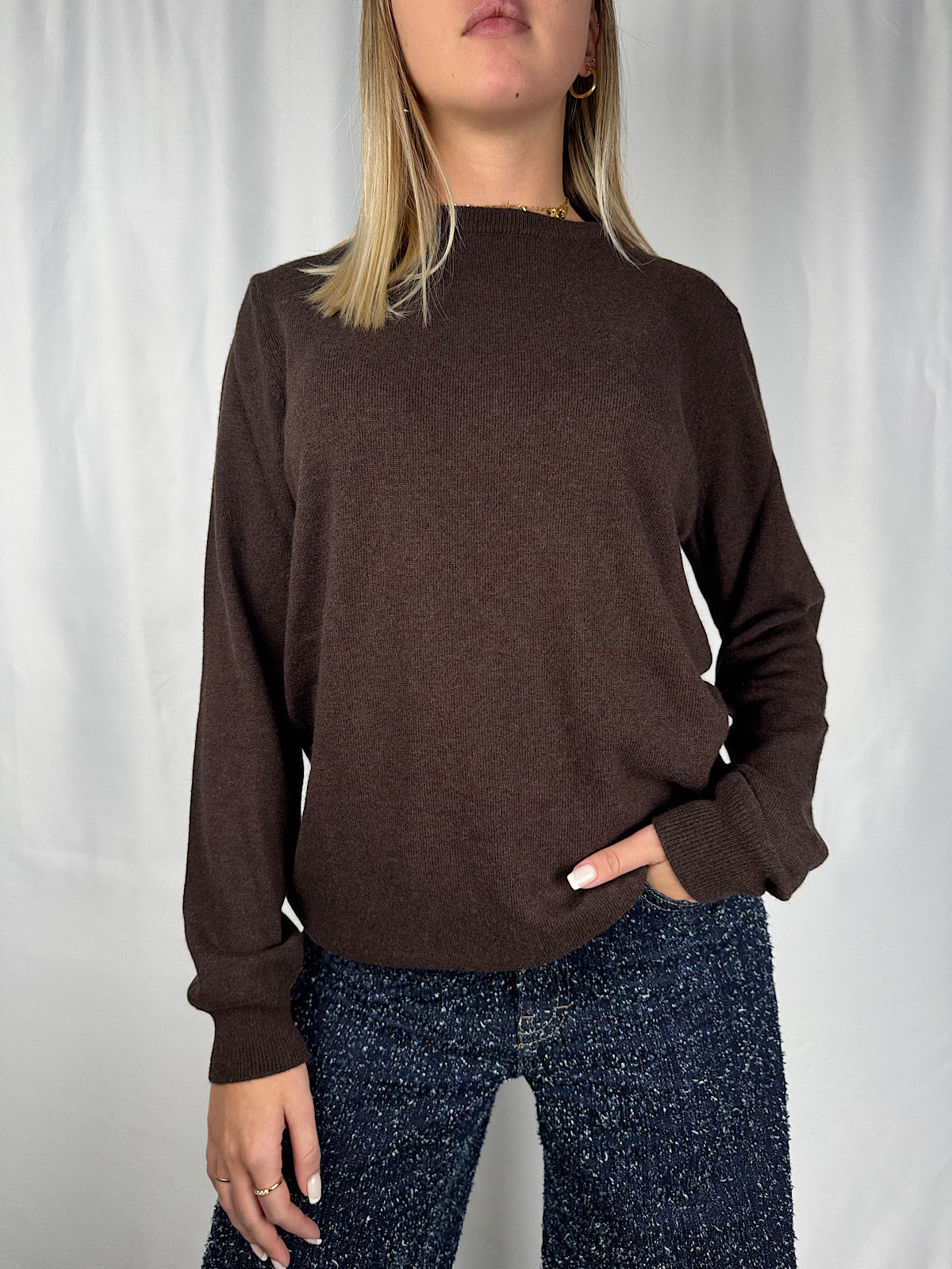 Maglia Girocollo Vicolo Marrone