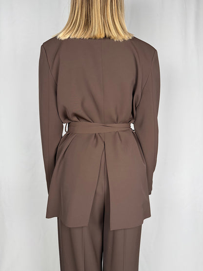 Giacca con Fiocco Vicolo Marrone