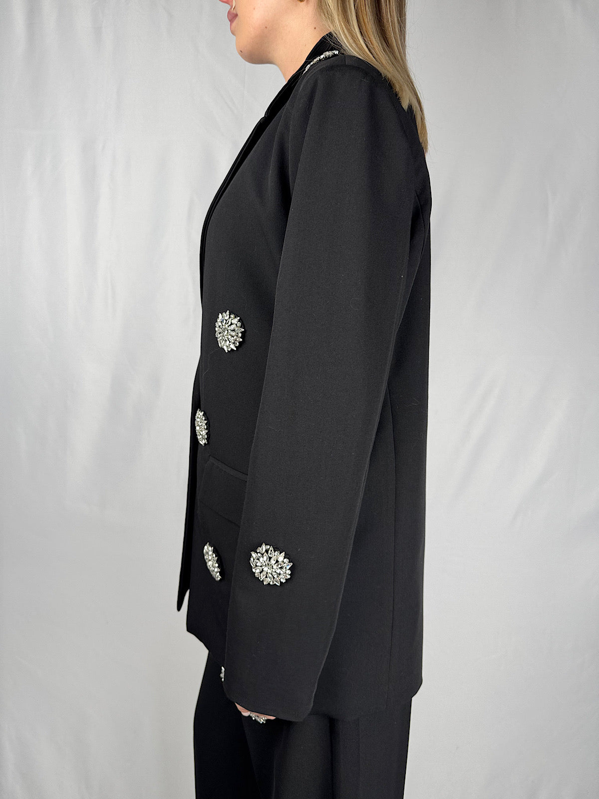 Giacca con Swarovski Nero Tensione-In