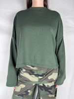 Felpa con Maniche Drappeggiate Vicolo Militare