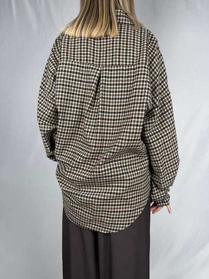 Camicia Check Over Marrone Armonia