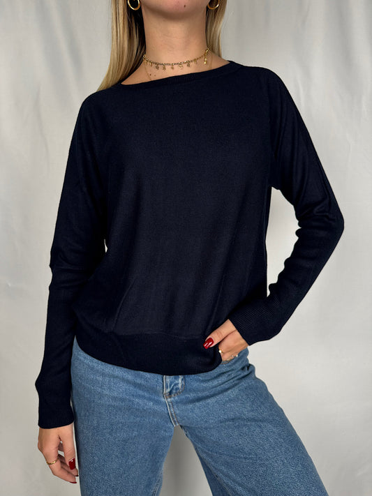 Maglia Girocollo Blu Navy MarkUp