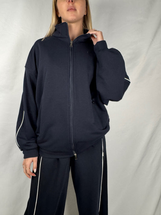 Felpa Aperta Blu Vicolo