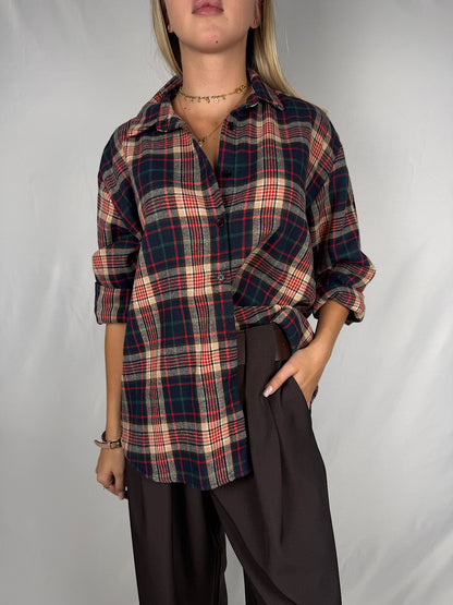 Camicia Checka Blu/Rosso