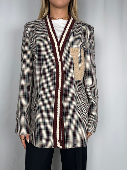 Giacca Check Jersey Vicolo