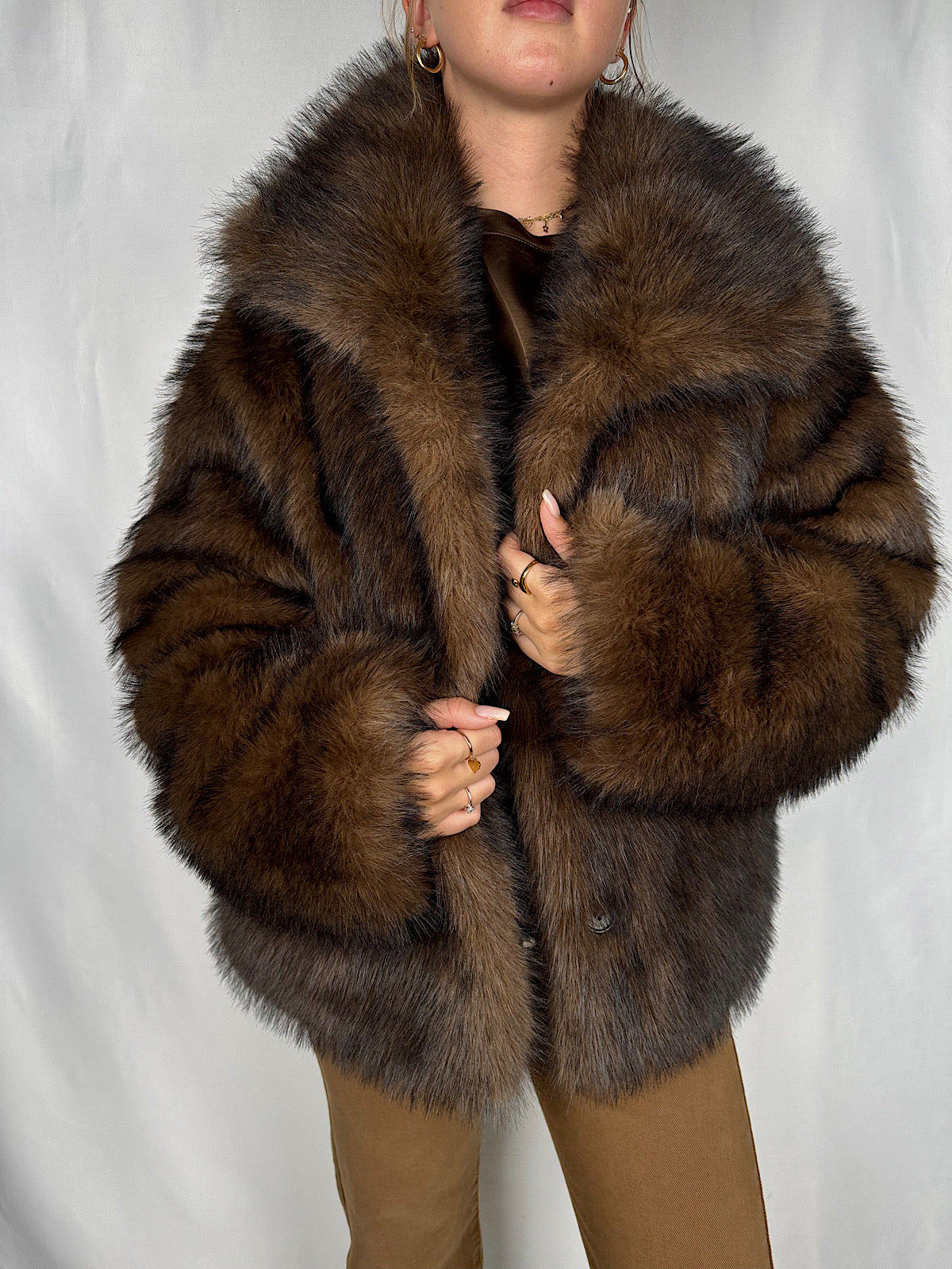 Giacca Denim-Pelliccia Reversibile Vicolo