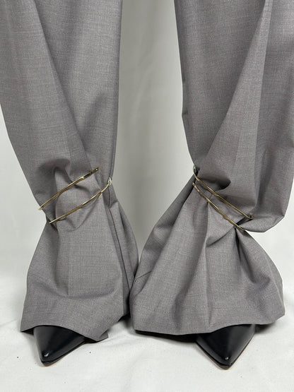 Pantalone Dettaglio Oro Vicolo Grigio