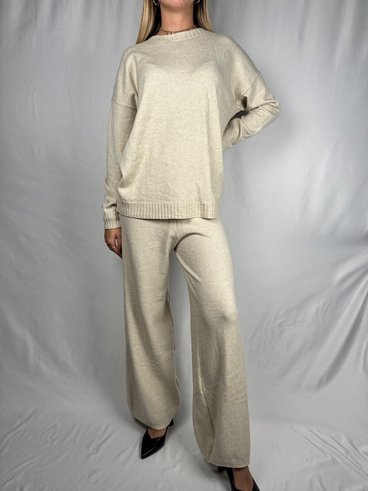 Tuta Maglia e Pantalone Panna Armonia