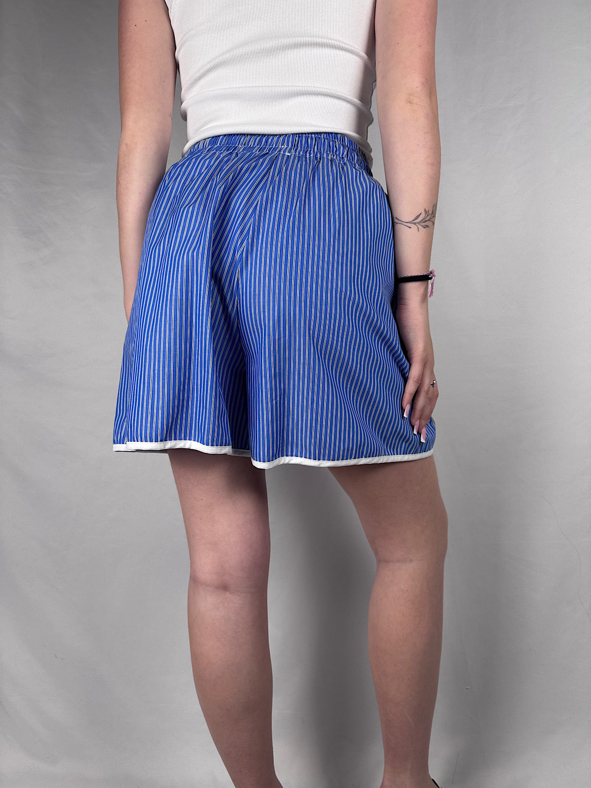 Shorts Doppia Riga Vicolo Royal/Bianco