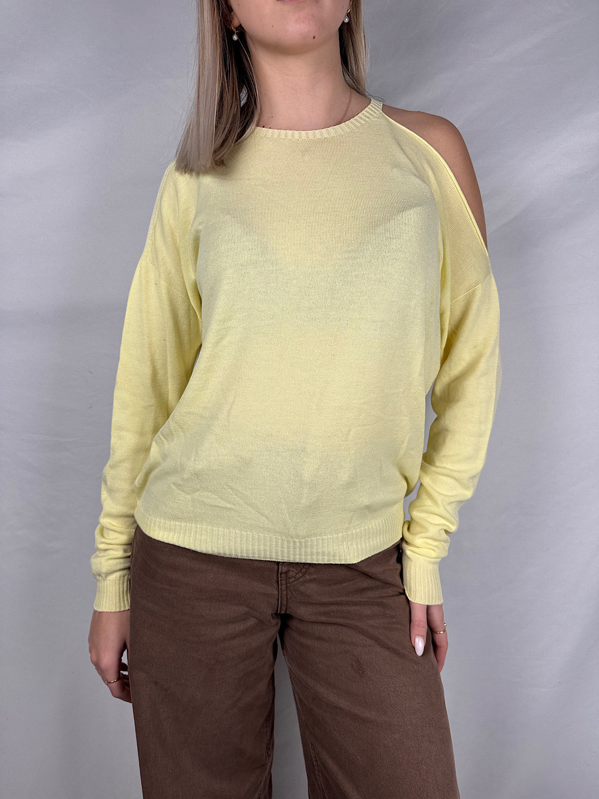 Maglia Cut Out Gialla Susy Mix