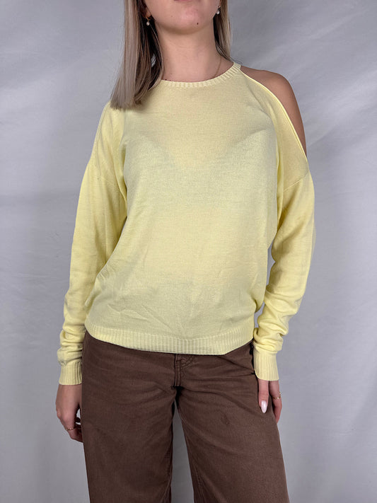 Maglia Cut Out Gialla Susy Mix