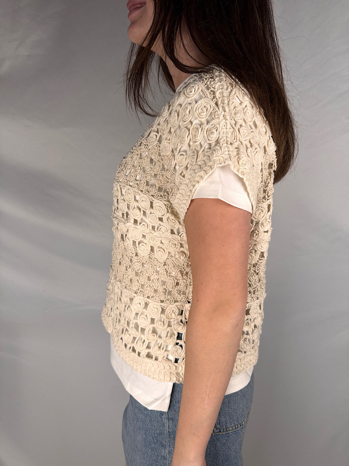Maglia Crochet Susy Mix Latte