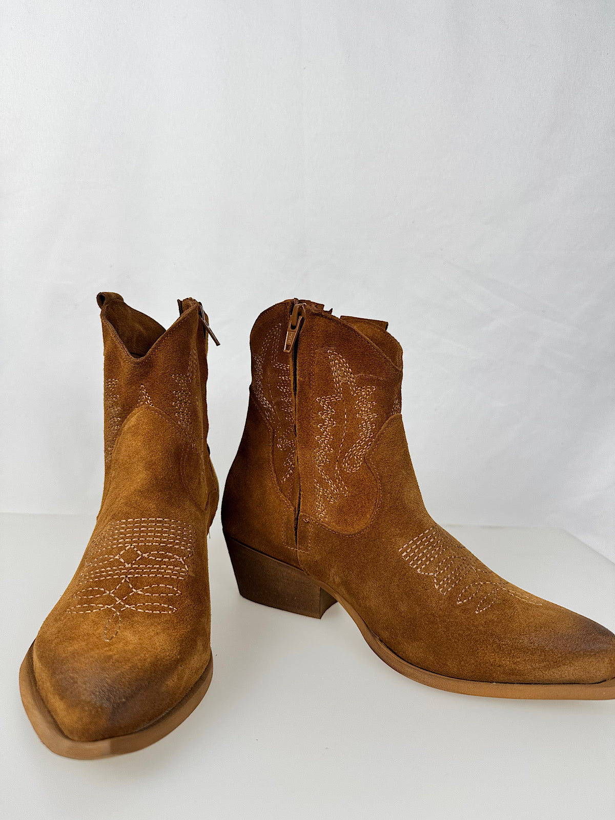 Texano Basso Scamosciato Cuoio Divine Follie