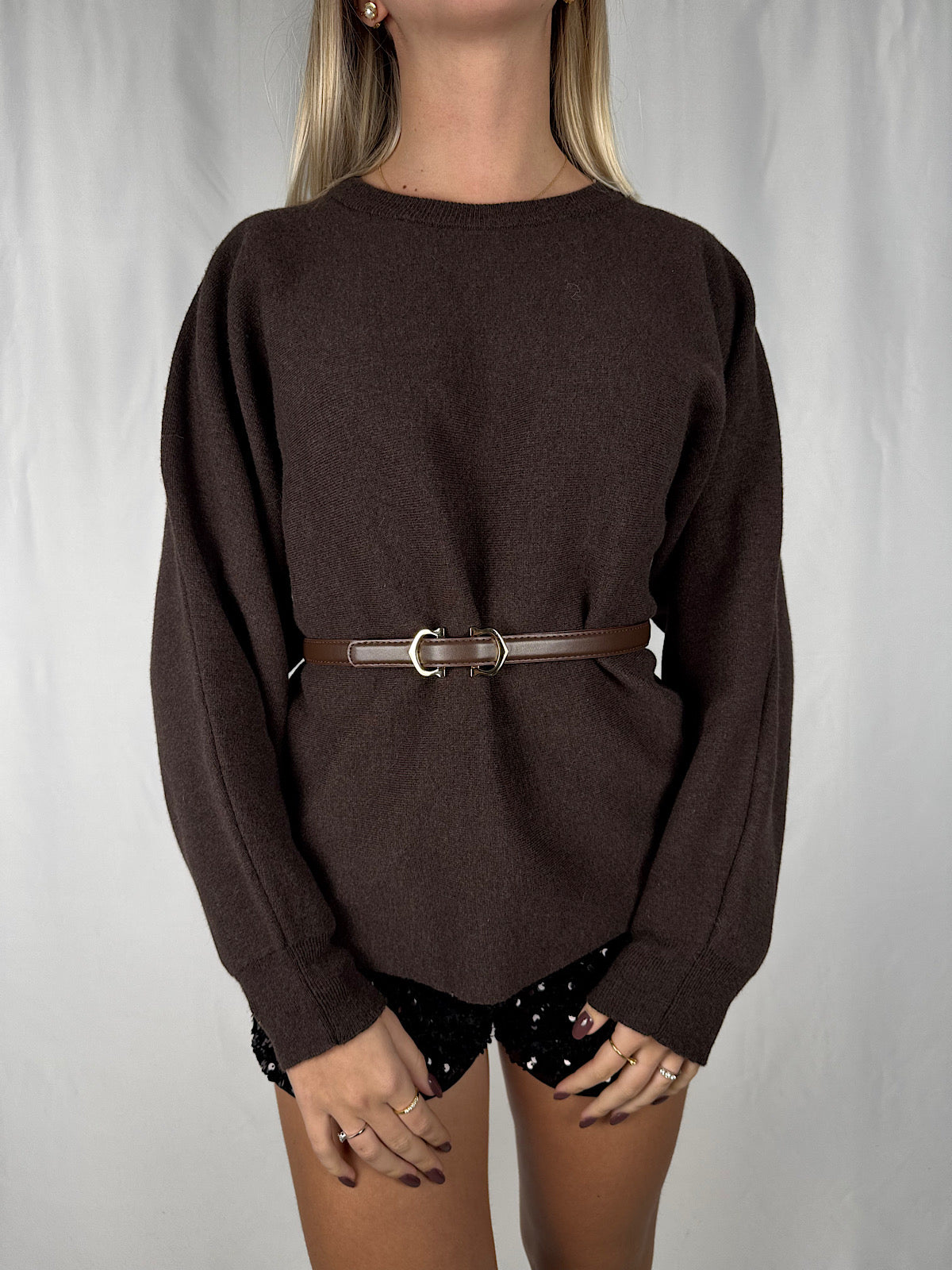 Maglia Manica Palloncino con Cintura Moro Vicolo