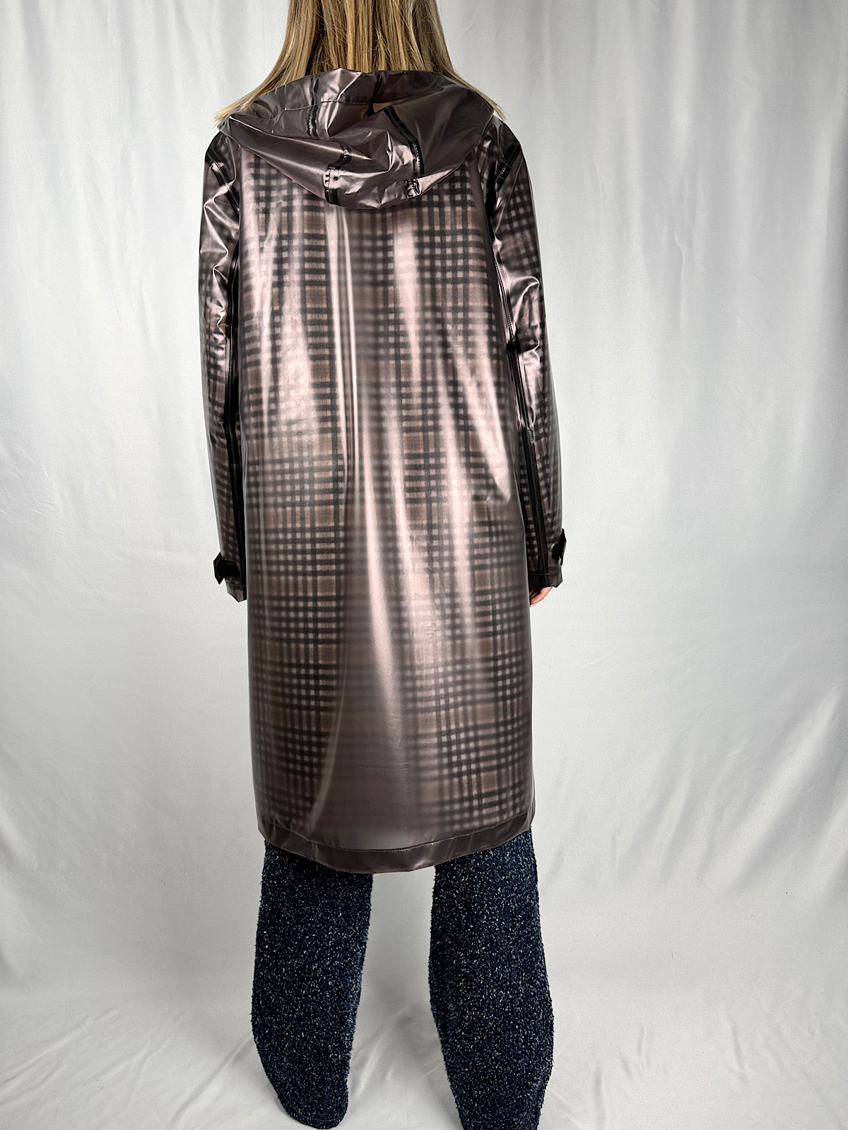 Cappotto con Impermeabile a Scacchi Vicolo