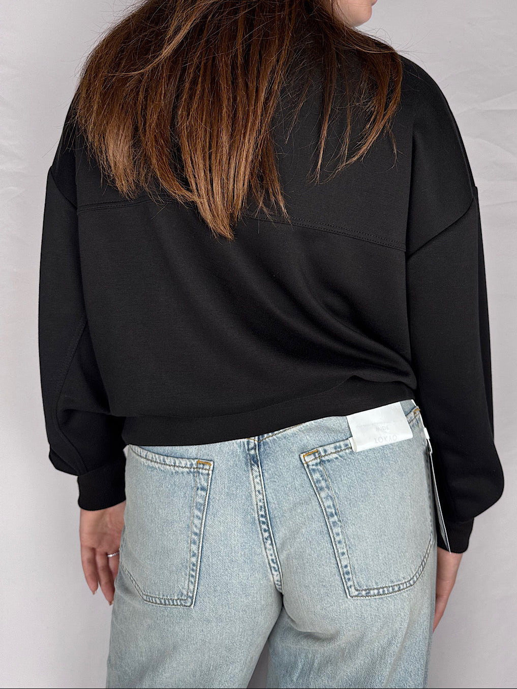 Felpa con Zip Vicolo Nero