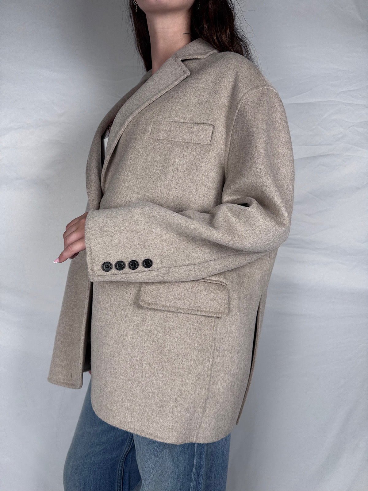 Cappotto Giacca Hand Made Vicolo Tortora Melange