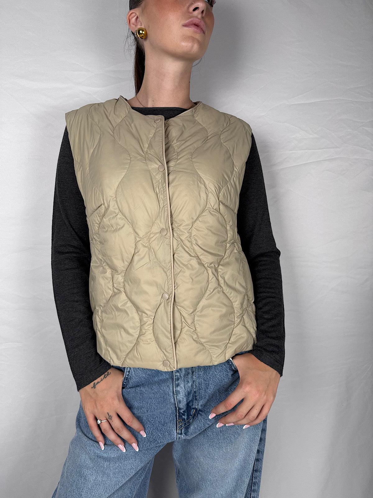 Gilet Cento Grammi Vicolo Beige