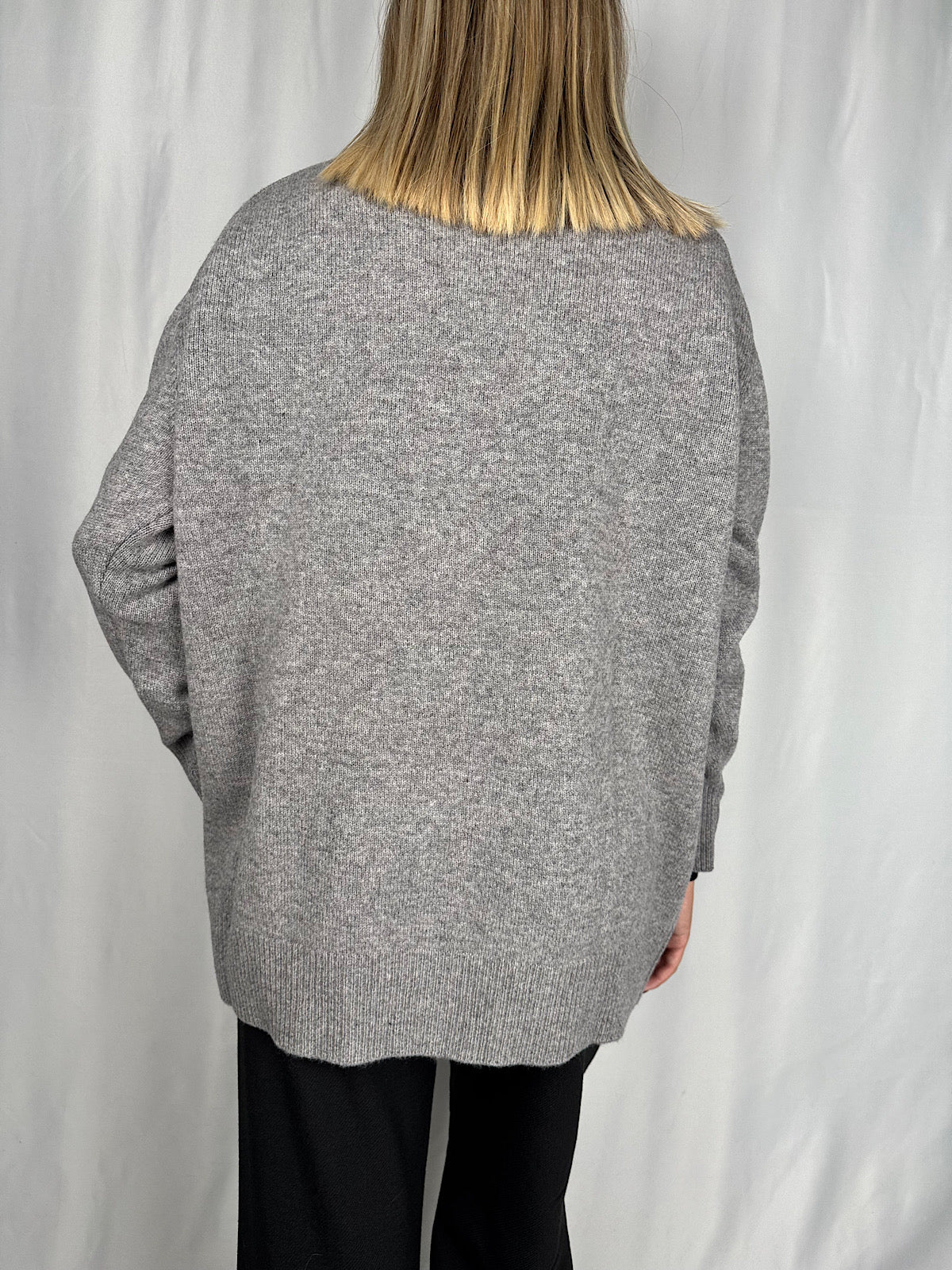 Cardigan Over Grigio Vicolo