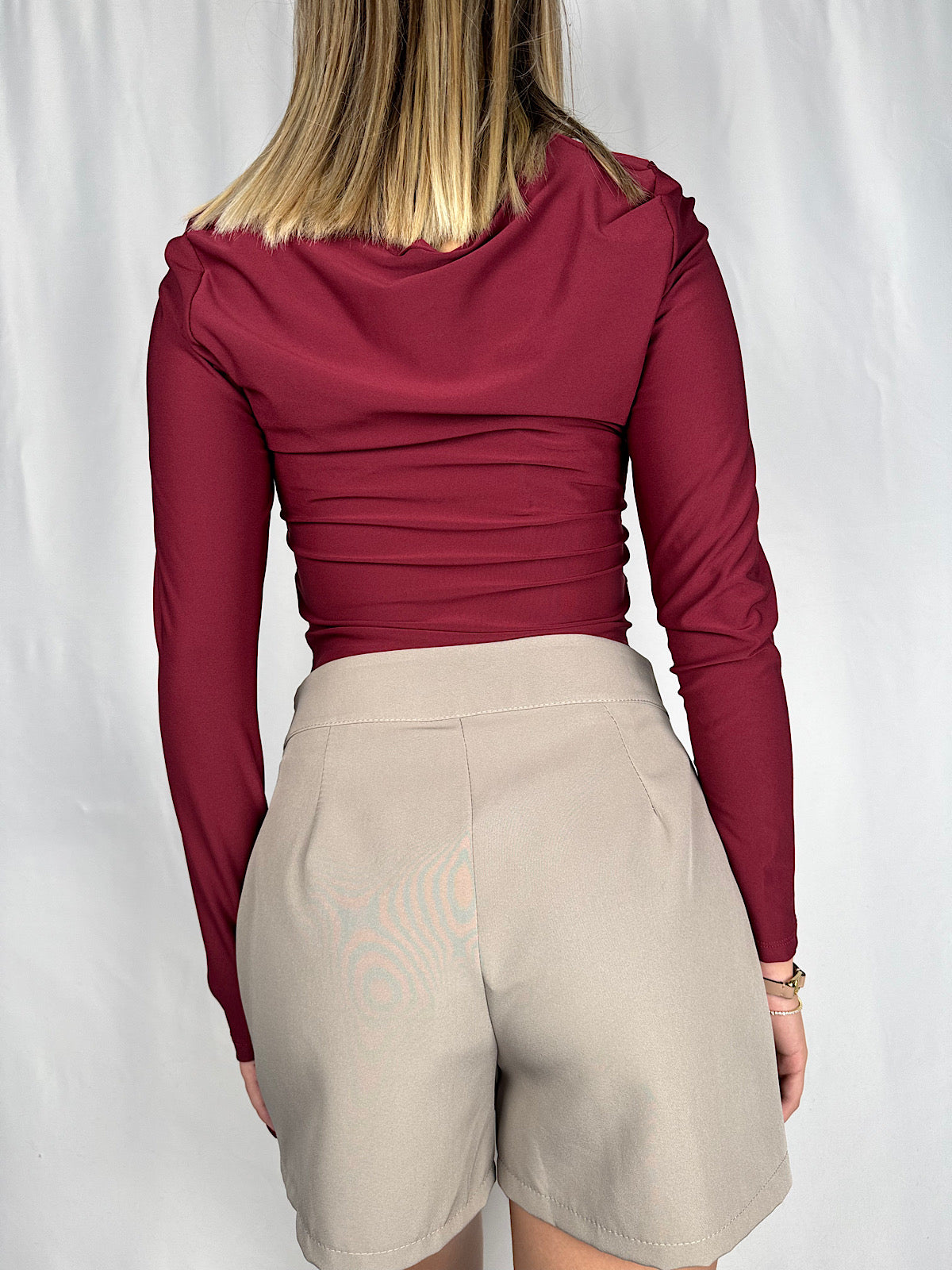 Body Scollo Quadro Bordeaux Armonia