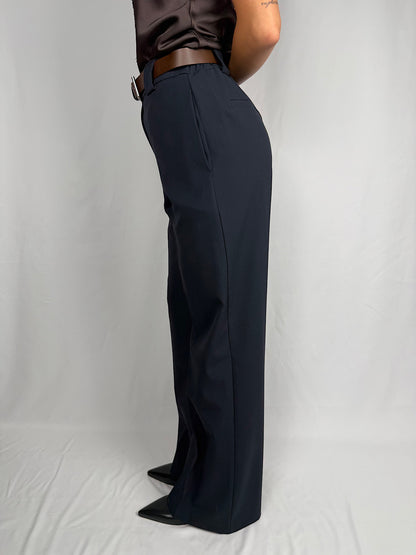 Pantalone con Cintura Tensione-In Blu