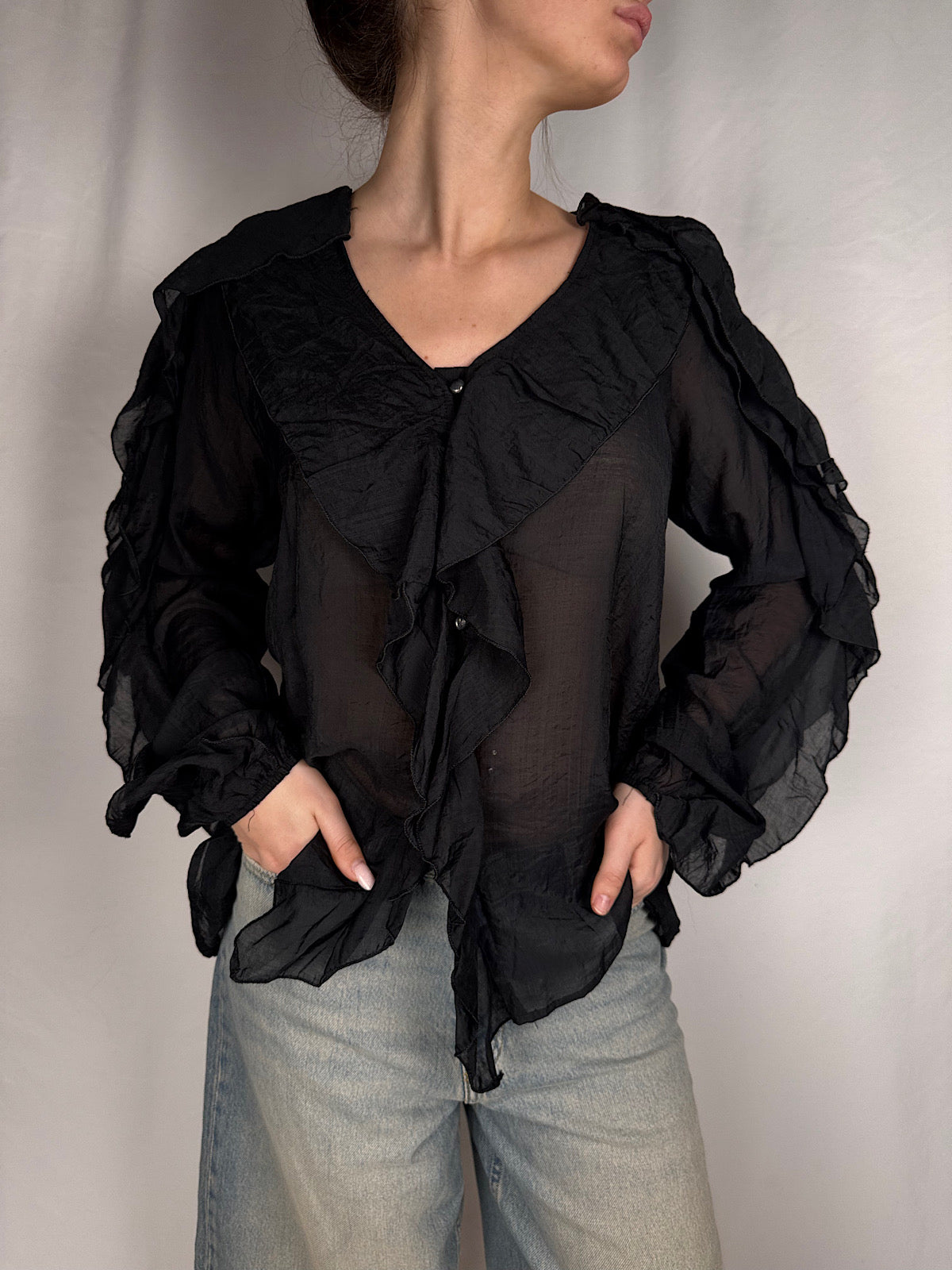 Camicia Con Gala Armonia Nera